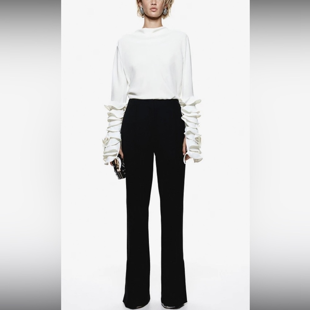 H&M Classic Black Women's Trousers TALL